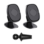Magnetic Phone Car Mount 2Pack Universal Car Phone Holder 360 Rotation 6 Strong Magnet With Air Vent Clip Compatible With Cell Phone Mini Tablet And More