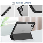 New Procase Tempered Glass Screen Protector Bundle With Slim Trifold Shockproof Case With Pencil Holder For Ipad Mini 6Th Generation 2021