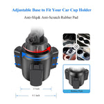 Phone Cup Holder For Car 360 Rotatable Phone Mount For Car Cup Holder With Adjustable Neck 8 8 10 8 Hands Free Cell Phone Holder With Release Button Universal Car Phone Cup Holder For 4 7 Phone