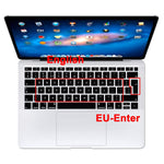 English Language Silicone Keyboard Cover Skin For Macbook Air 13 With Retina Display And Touch Id 2020 2019 2018 Model A1932 Keyboard Protector Skin Eu Versions