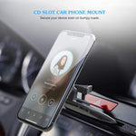 Viimake Car Phone Mount Magnetic Cd Slot Car Mount Phone Holder 6 Magnet For Iphone 11 Pro Xs Max Xr Xs X 8 7 Plus Galaxy S10 S10 S10E S9 Note 9 Black