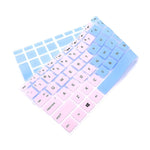 Silicone Keyboard Cover Skin For Hp Envy X360 15 6Series 2020 2019 Pavilion 15 Pavilion X360 15 6 Series Envy 17 17 3 Series Laptop 15T 17T 17 Ca0011Nr 17 By0040Nr Mix Pink And Blue