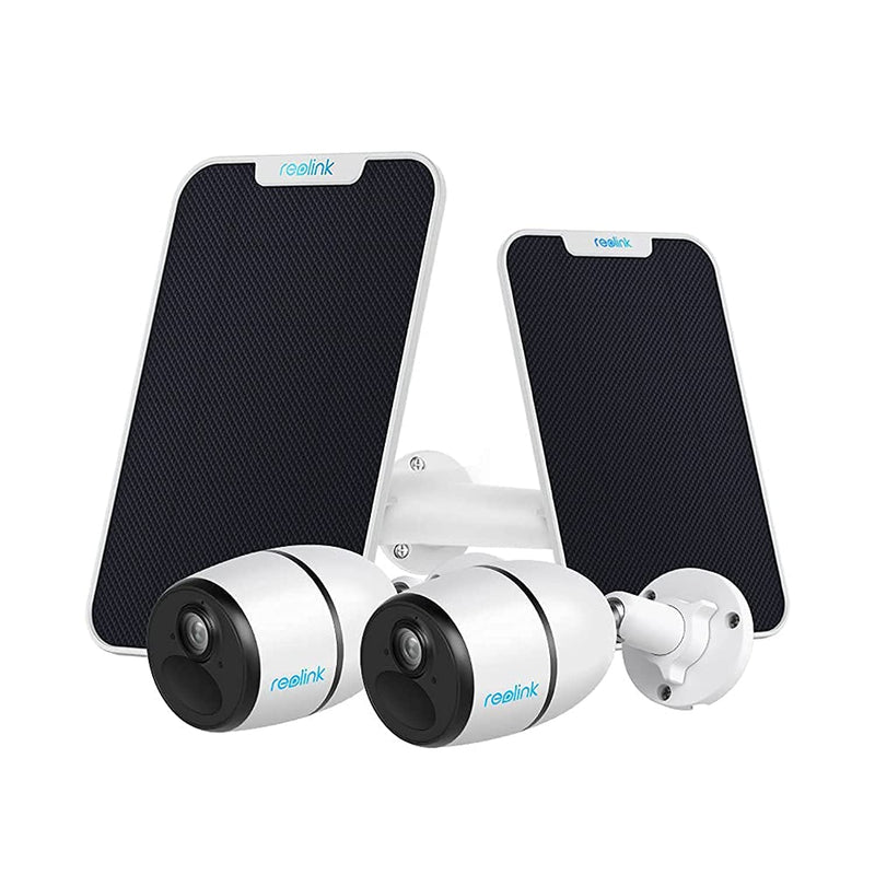 Cellular Security Camera Wireless Outdoor Go Plus with Solar Panel(2 Pack) 4G LTE No WiFi Needed 2K