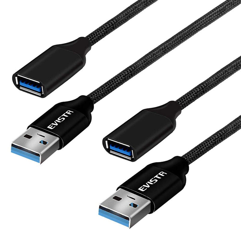 New Usb 3 0 Extension Cable 2Pack 6Ft A Male To A Female Usb Extender Co