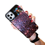 Luxury Mirror Gradual Change Jewelled Shiny Diamond Phone Case For Iphone 13 Pro Cover Purple For Iphone 13 Pro 6 1