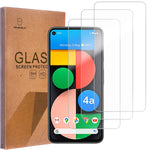 3 Pack Mr Shield Designed For Google Pixel 4A 5G 6 2 Inch Not Fit For Pixel 4A 4G Version 5 8 Inch Tempered Glass Japan Glass With 9H Hardness Screen Protector With Lifetime Replacement