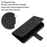 Lemaxelers Compatible With Wallet Case For Galaxy A03S Samsung A03S Pu Leather Flip Case With Kickstand And Card Holder Magnetic Full Protection Case For Samsung Galaxy A03S Black Hx4