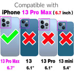 Hone Case For Iphone 13 Pro Max 2021 6 7 Inch Hard Cover Shockproof Soft Silicone Bumper Hybrid Three Layer Heavy Duty Protective Iphone13Promax 5G I Phone13Max Plus Iphone13 Promax Women Men Red