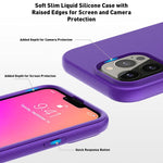 Gw Usa Compatible For Apple Iphone 13 Pro 13 12 Pro 12 Case With Built In Screen Protector Rugged Pc Front Cover Soft Tpu Non Slip Cover Shockproof Full Body Protective Case Cover Purple