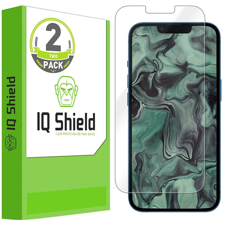 Iq Shield Screen Protector Compatible With Apple Iphone 13 6 1Inch 2 Pack Anti Bubble Clear Film
