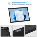 New Procase Case For Surface Pro 8 Rugged Protective Cover With Built In Hand Strap Compatible With Type Cover Keyboard For 13 0 Microsoft Surface Pro 8