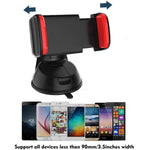 Xcsskg Universal Adjustable 360 Rotation Car Mount Phone Holder Suction Cup For Apple Iphone Samsung Htc One Motorola Sony Xperia Other Smartphones And Tablets