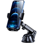Upgrade Car Phone Holder Thick Case Big Phones Friendly Long Arm Suction Cup Phone Holder For Car Dashboard Windshield Air Vent Hands Free Clip Cell Phone Holder Compatible With All Mobile Phones
