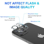 Dasmall 3 Pack Transparent Camera Lens Protector For Iphone 12 Pro Max 5G 6 7 With Night Circle 9H Tempered Glass Anti Scratch Case Friendly Bubble Free Hd Clarity Camera Lens Protector For Iphone 12 Pro Max Not Affect Flash