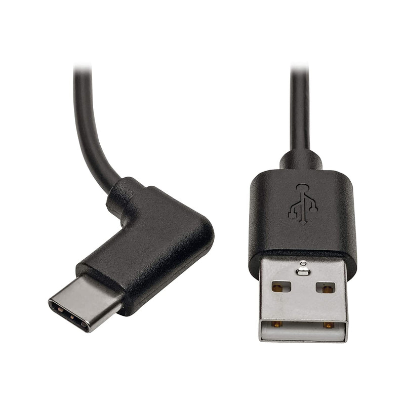 Tripp Lite Usb 2 0 Hi Speed Cable A To Usb Type C M Right Angle 3 U