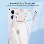 Urarssa Case Compatible With Iphone 13 Pro Max Case Crystal Clear Transparent Design Back Bumper Shockproof Slim Fit Soft Tpu Silicone Protective Phone Case Cover For Iphone 13 Pro Max Purple