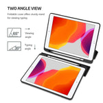 New Procase Ipad 7Th Generation Case 10 2 2019 With Pencil Holder Black Bundle With 2 Pack Ipad 10 2 7Th Gen Tempered Glass Screen Protector
