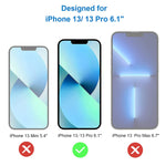 Woonda Screen Protector Copatible For Iphone 136 1 Inch Tempered Glass Screen Flim For Iphone 13 13 Pro 9H Hardnesscase Friendly 3 Pack