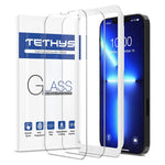 Tethys 2 Pack Glass Screen Protector Compatible With Iphone 13 Pro Max 2021 6 7 Inch Tempered Glass Film 9H Hardness Hd Shield Guidance Frame Included