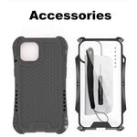 Jgy Iphone 13 Pro Max Rugged Full Body Silicone Metal Military Case Compatible With Magsafe Drop Tect Solid Slim Carbon Fiber Shockproof Iphone 13 Pro Max Case With Screen Protector Glass Black