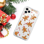 Caka Christmas Case For Iphone 11 Pro Max Iphone 11 Pro Max Clear Floral Case With Christmas Design For Girls Women Girly Cute Slim Soft Tpu Protective Case For Iphone 11 Pro Max Gingerbread Man