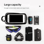 Lyyk Bike Phone Front Frame Bag Touch Screen Waterproof Bicycle Phone Mount Top Tube Phone Holder Bags Cycling Storage Bag Compatible With Iphone 11 12 Pro Max Huawei Fit 6 5 Inch Black