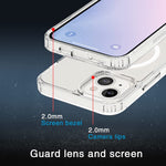 Dxbxhx Magnetic Clear For Iphone 13 Pro Max Case Compatible With Magsafe Anti Yellowingshock Absorbing Corners Slim Shockproof Protective Cover 6 7 Lnch