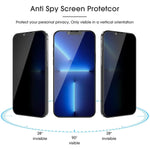 2 Pack Privacy Anti Spy Case Friendly Tempered Glass Screen Protector For Apple Iphone 13 Apple Iphone 13 Pro