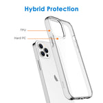 Jetech Case Compatible With Iphone 12 Pro Max 6 7 Inch Shockproof Phone Bumper Cover Anti Scratch Clear Back Hd Clear