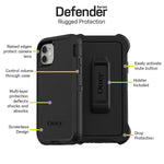 Otterbox Defender Series Screenless Edition Case For Iphone 11 Rt Blaze Edge Blaze Orange Black Rt Edge Graphic