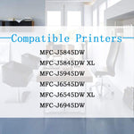 4 Pack Colorprint Compatible Lc3039 Xxl Ink Cartridge Replacement For Brother Lc3039Xxl Lc 3039 Lc3037 Work With Mfc J5945Dw Mfc J5845Dw Mfc J5845Dwxl J6545Dw J