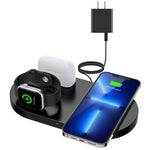 Wireless Charger Estavel 3 In 1 Fast Wireless Charging Station Compatible With Iphone 13 12 11 Pro Xs Xr 8 Apple Watch 6 Se 5 4 3 Air Pods 1 2 Pro Wireless Charging Pad For Samsung