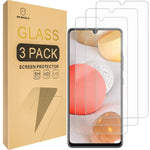 3 Pack Mr Shield Designed For Samsung Galaxy A42 5G Galaxy M42 5G Tempered Glass Japan Glass With 9H Hardness Screen Protector With Lifetime Replacement