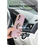 Luxury Case With Ring Holder Compatible With Iphone 13 Pro Max Case Black