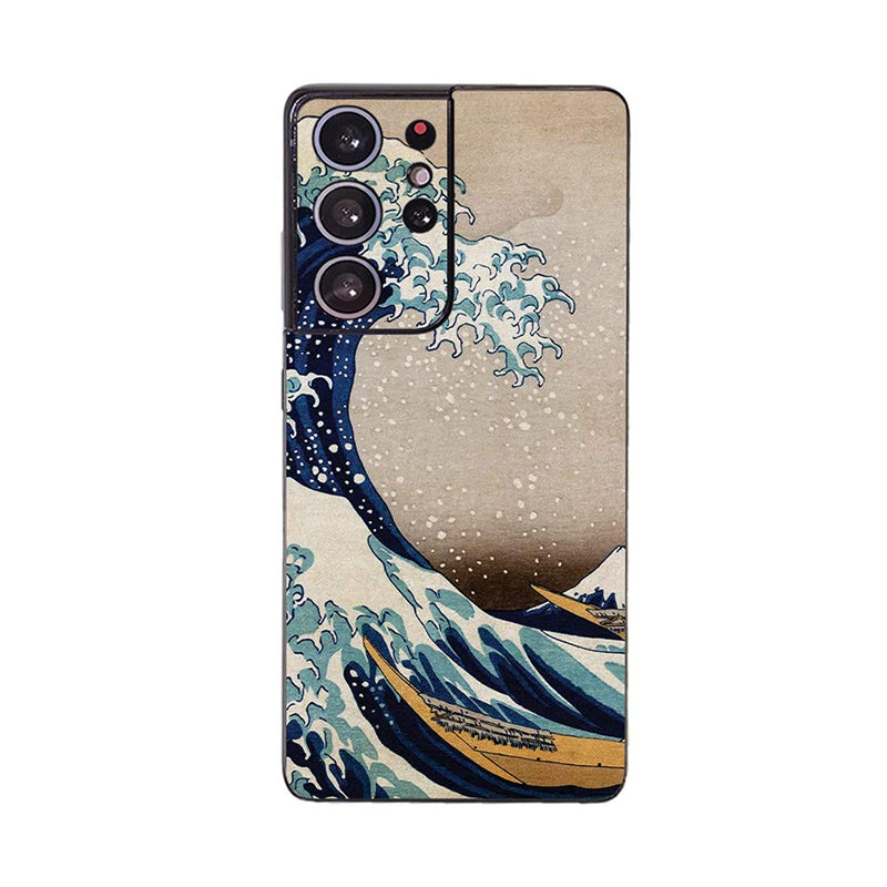 Mighty Skins Skin Compatible With Samsung Galaxy S21 Ultra Great Wave Of Kanagawa Protective Durable And Unique Vinyl Decal Wrap Cover Easy To Apply Made In The Usa