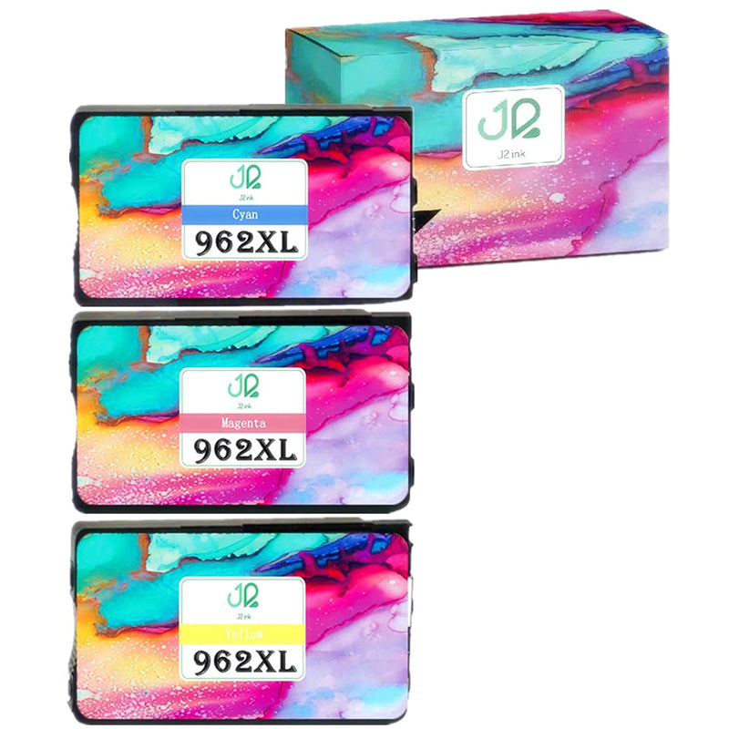 3 Pack Color Ink Cartridge Replacement For Hp 962Xl 962 Ink Cartridge 3Ja00An 3Ja01An 3Ja02An Officejet Pro 9025 9020 9018 9015 9010