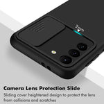Cheellu Compatible Samsung Galaxy S21 Silicone Mobile Phone Case Full Camera Cover With Sliding Cover Waterproof And Dustproof Mobile Phone Scratch Resistant Silicone Protective Coverblack