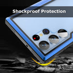 Compatible With Galaxy S22 Ultra Case 2 In 1 Heavy Duty Military Grade Shockproof Drop Protection Case Compatible With Samsung Galaxy S22 Ultra Blue