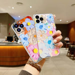 Iphone 13 Pro Case Flower With Screen Protector For Girls Women Clear Cover Protective Slim Fit For Iphone 13 Pro Case 6 1 Cute Colorful Blooming Floral Bumper Soft Cover Shockproof Protective