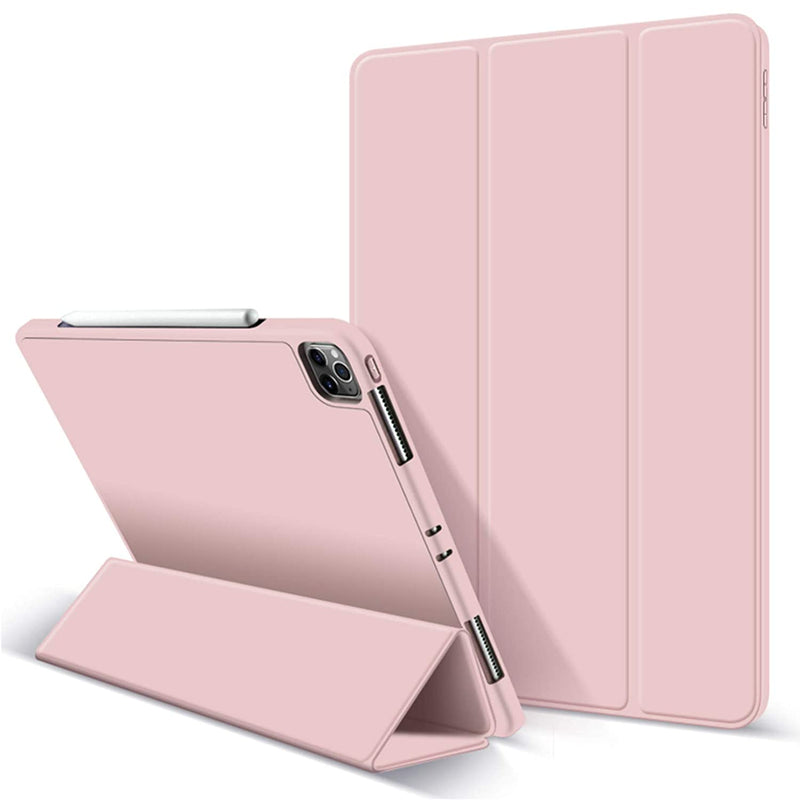 New Case For Ipad Pro 11 2020 2018 Auto Sleep Wake Ultra Slim Lightweight Trifold Stand Smart Cover Soft Tpu Back Case With Pencil Holder For Ipad Pro