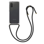 Kwmobile Crossbody Case Compatible With Samsung Galaxy S20 Case Clear Tpu Phone Cover W Lanyard Cord Strap Black Transparent