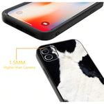 Case Compatible With Iphone 13 Pro Max Black White Animal Skin 360 Degree Full Body Protection Cover For Women Fashion Shockproof Non Slip Case For Iphone 13 Pro Max 6 7 Inch 2021Cute Cow Print