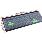 Clear Desktop Computer Keyboard Cover Skin For Pc 104 107 Keys Standard Keyboard Waterproof And Dustproof Reusable