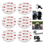 80Mm3 15 Circular Double Sided Sticky Pads 6Pcs Strong Adhesive Pad For Car Mount Mounting Holder Windshield Gps Camera Lock Sucker Suction Cup Hook Dashboard Toys