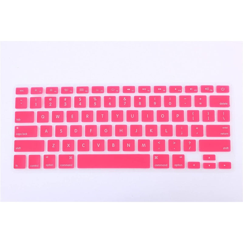 Compatible With Macbook Air 13 Inch Macbook Pro 13 15 17 Keyboard Cover Skin Protector A1369 A1466 A1502 A1425 A1278 A1398 A1286 2010 2011 2012 2013 2014 2015 2016 Pink