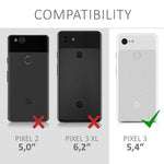 Kwmobile Tpu Case Compatible With Google Pixel 3 Case Soft Slim Smooth Flexible Protective Phone Cover Metallic Teal