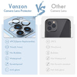4 Pack Vanzon Iphone 13 Pro Iphone 13 Pro Max Camera Lens Protector Hd Tempered Glass Camera Protector Night Shooting Mode Lens Cover Anti Scratch Lens Protector Easy To Install
