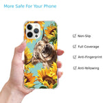 Highland Cow For Iphone 13 Pro Max Case Aesthetic Cool Cute Cow Sunfolwer Pattern Case For Women Men Teen Soft Tpu Bumper Case For Iphone 13 Pro Max