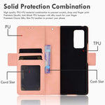 Hackers Galaxy Z Fold 2 5G Case Galaxy Z Fold 2 Wallet Case Classic Leather Wallet Foldable Case With Credit Card Holder Slots Flip Wallet Case For Samsung Galaxy Zfold2 5G Pink