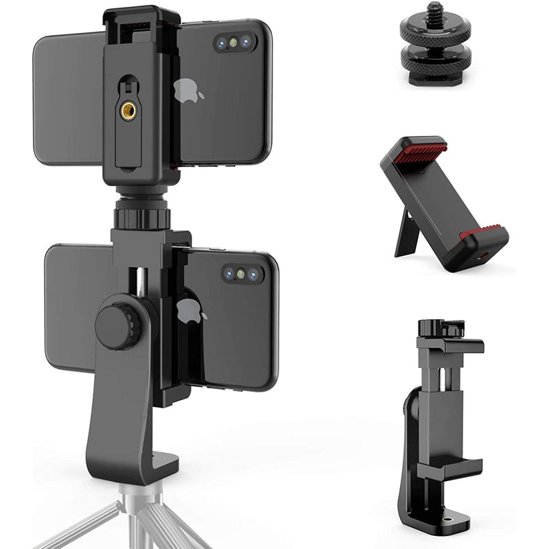 Universal Dual Cell Phone Tripod Mount Adapter